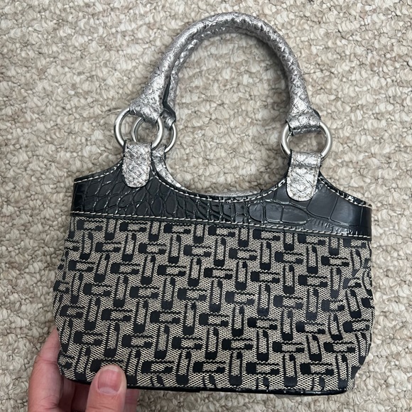 Guess mini purse black gray gold bag - Picture 6 of 8